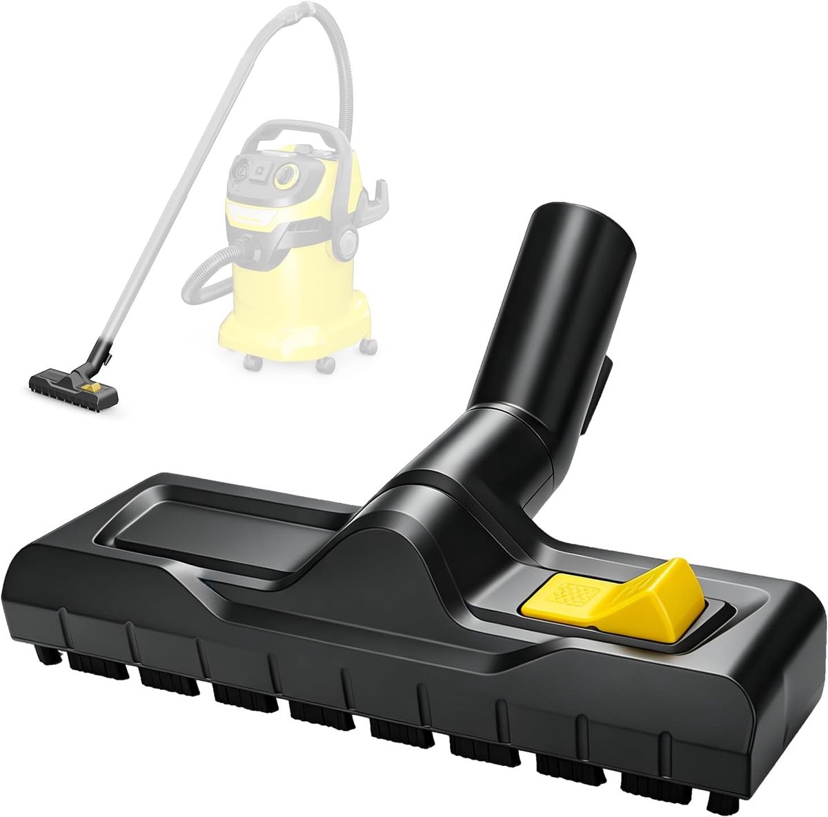 Bodendüse voor Kärcher WD3, WD4, WD5, WD6, 35mm droge zuigmond vervanging voor Kärcher, stofzuiger bodemdüse vervangstukken, stofzuiger accessoires, stoomreiniger opzetstukken voor harde vloeren