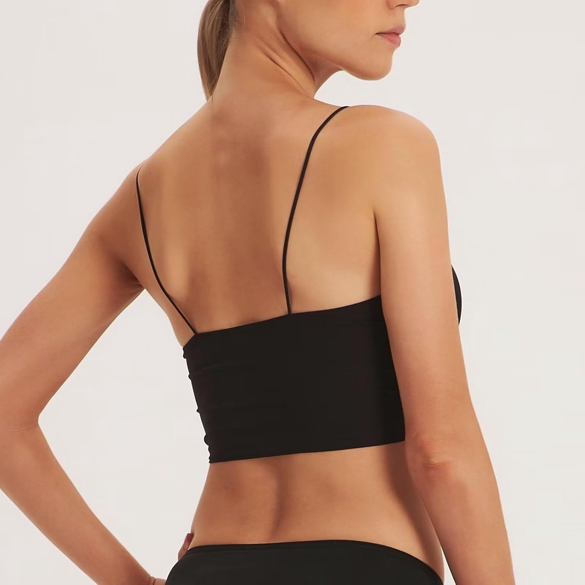 Satijn Bralette Vrouwen Driehoek BH Diepe V-hals Croptops voor Tieners Draadloze BH