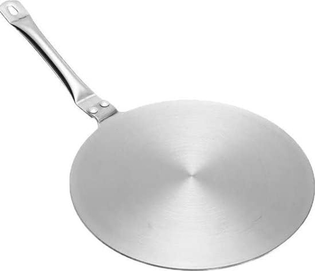 SnelShoppen - Inductie Adapterplaat RVS 24 cm - Kookplaat Beschermer voor Pannen, Geschikt voor Tajine en Koffiepotje, Keuken Accessoire