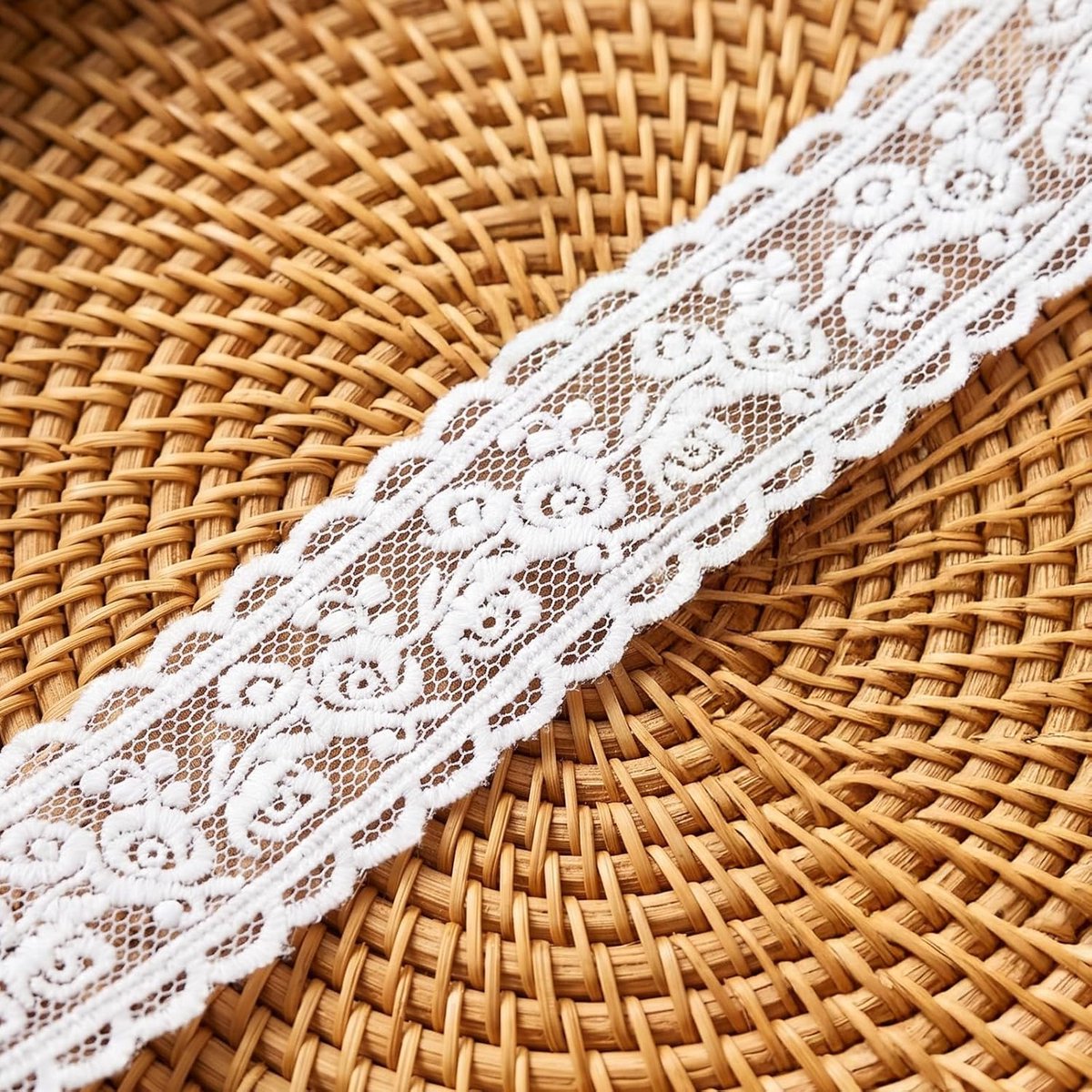 5 Yards Wit Kant Trim Lint Delicate Bloemen Lint Elegante Naaien Kant Voor Naaien Bruiloft Bruids Diy Craft Thuis Jurk Applique Decoratie