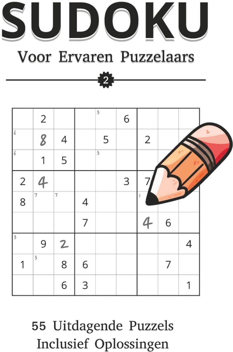 Sudoku puzzels voor ervaren puzzelaars - 6x9 inch - 50+ makkelijke puzzels - inclusief oplossingen - grote cijfers - ShopVlot