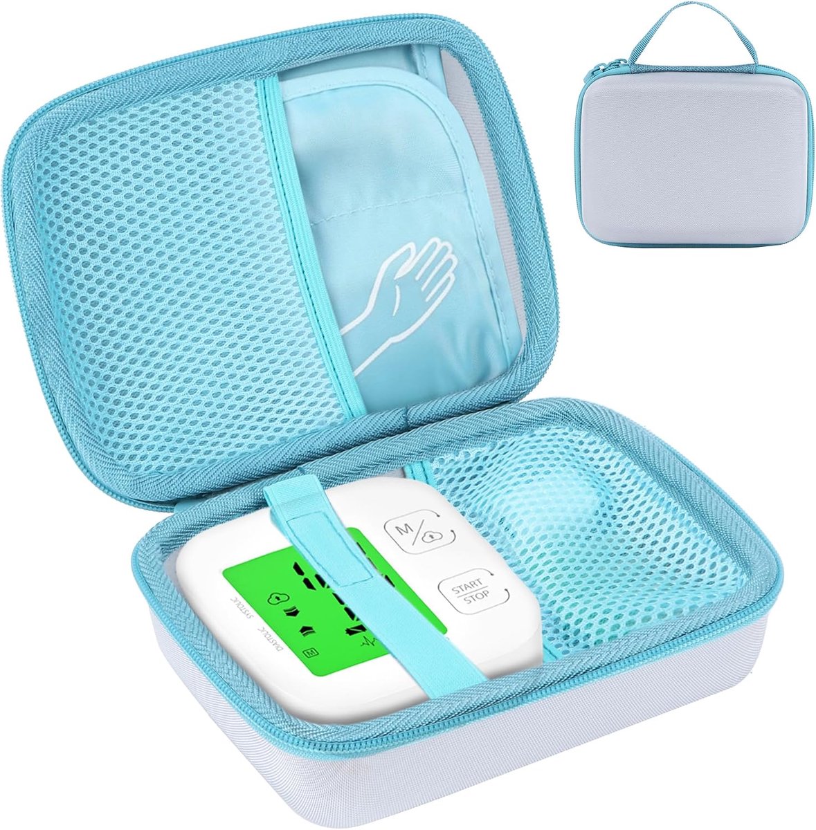 Bloeddrukmeter case - EVA nylon hard case - waterdicht en stofdicht - ideaal voor onderweg - ShopVlot