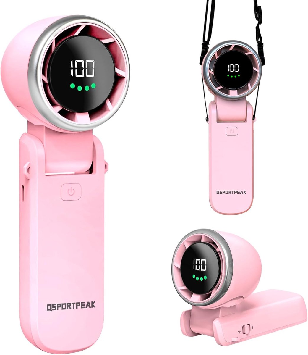 Handventilator Portable - Turbine technologie - 5 snelheden - Ideaal voor outdoor en reizen - ShopVlot