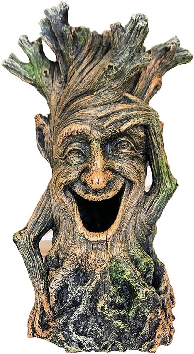 Visaquarium decoratie boomstandbeeld - Realistische houten sculptuur - Perfect voor vissen om door te zwemmen - ShopVlot