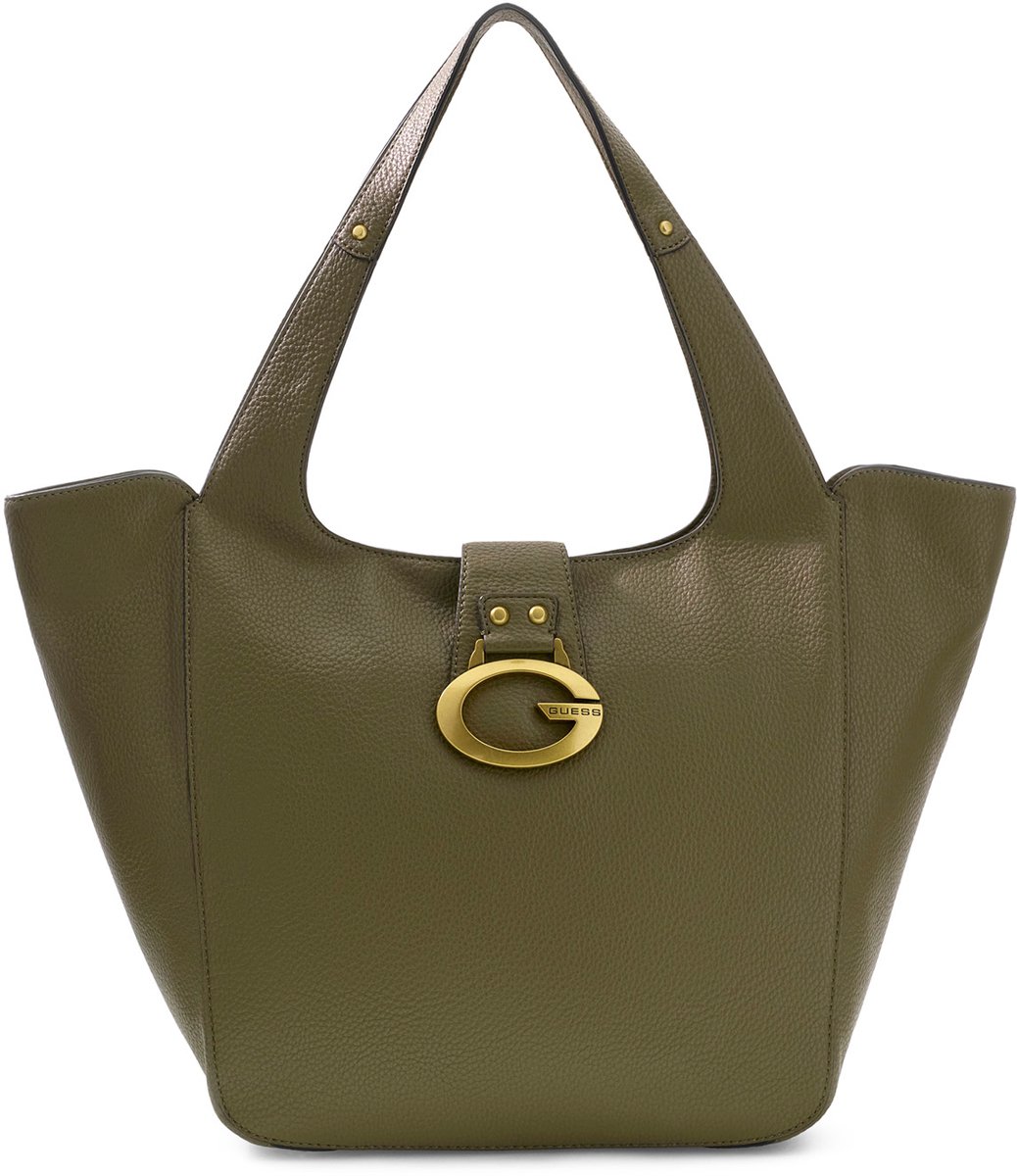GUESS schoudertas shopper Camden Tote Olive olijfgroen