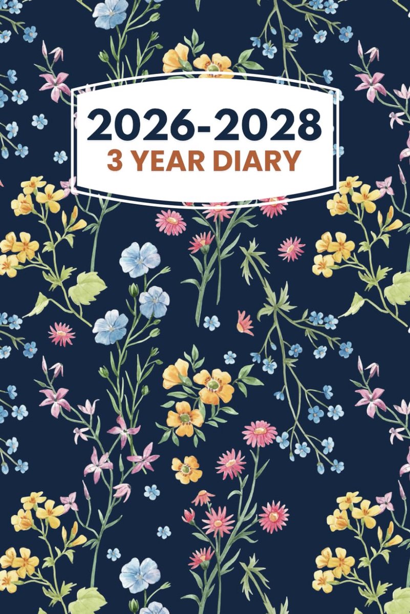 SnelShoppen - 3 Jaar Dagboek 2026-2028 A5 Agenda Planner - 36 Maanden Organisator met Belangrijke Data, Verjaardagen, Contacten en Wachtwoorden