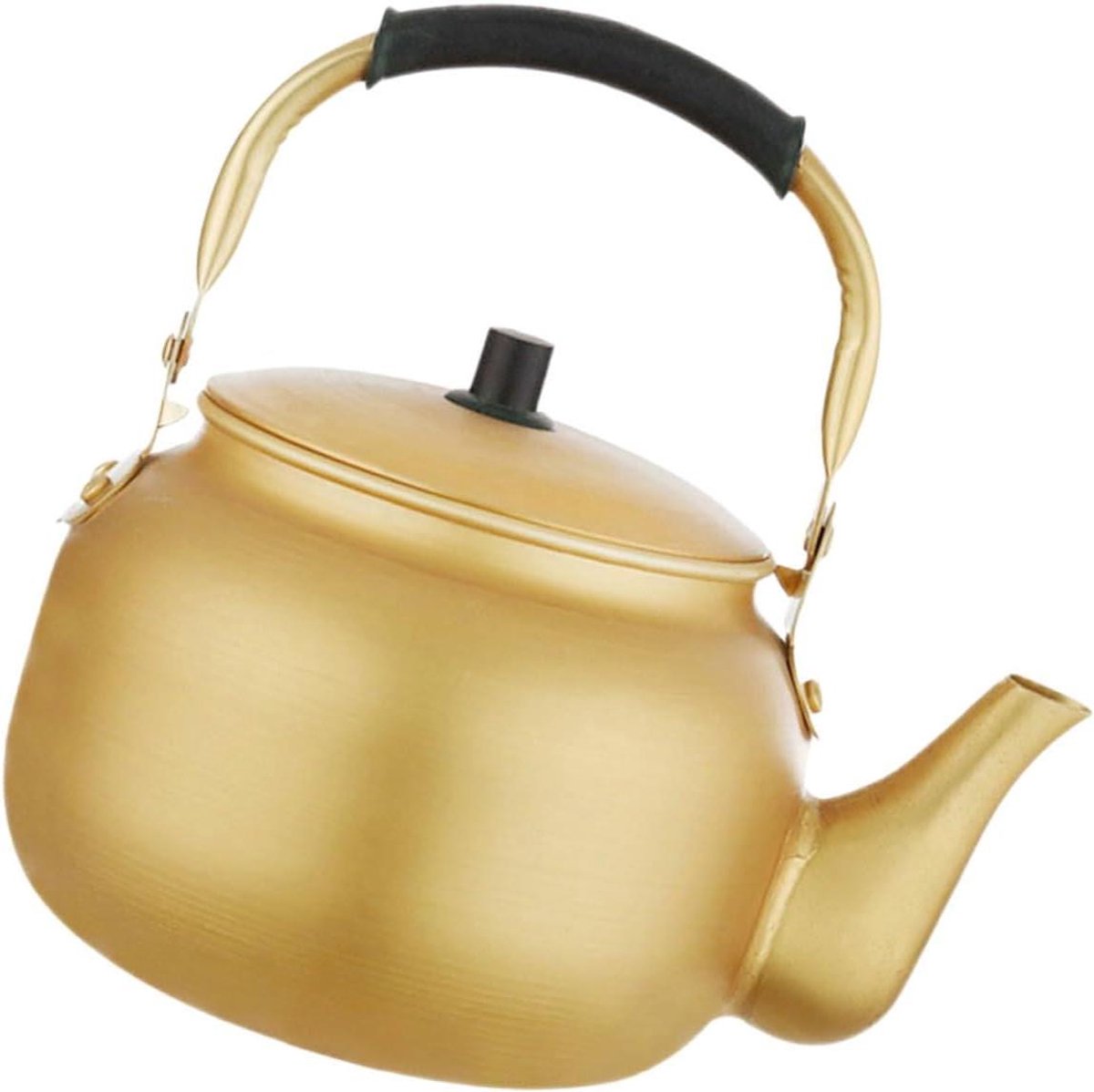 Kleine Aluminium Ketel - Theepot Kookpan - Water Koken - Snelle Verhitting - 31x18cm - Geel