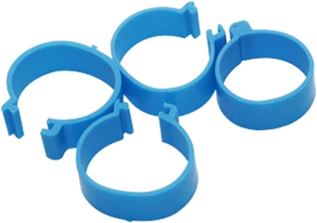 Poultry Foot Ring 25mm - Blauwe Clipringen - Voor Kippen, Eenden, Ganzen en Kalkoenen - Handig voor Boeren - ShopVlot