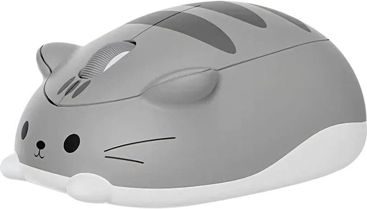 Deze schattige draadloze muis in de vorm van een kat is klein en draagbaar, geschikt voor laptops en desktops. Zowel de optische als de Bluetooth-versie zijn compatibel.