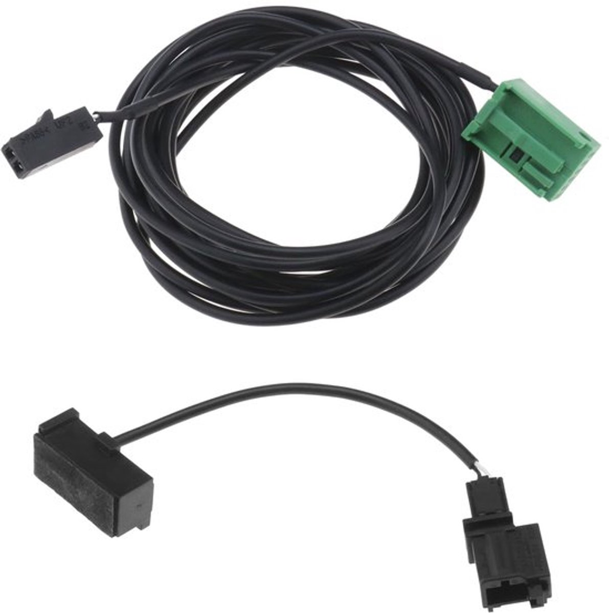 AUX aansluiting draad & microfoon harnas kabel 3BD035711 compatibel met VW RNS315 RNS510 12Pin autoradio Bluetooth harnas kabel 12V