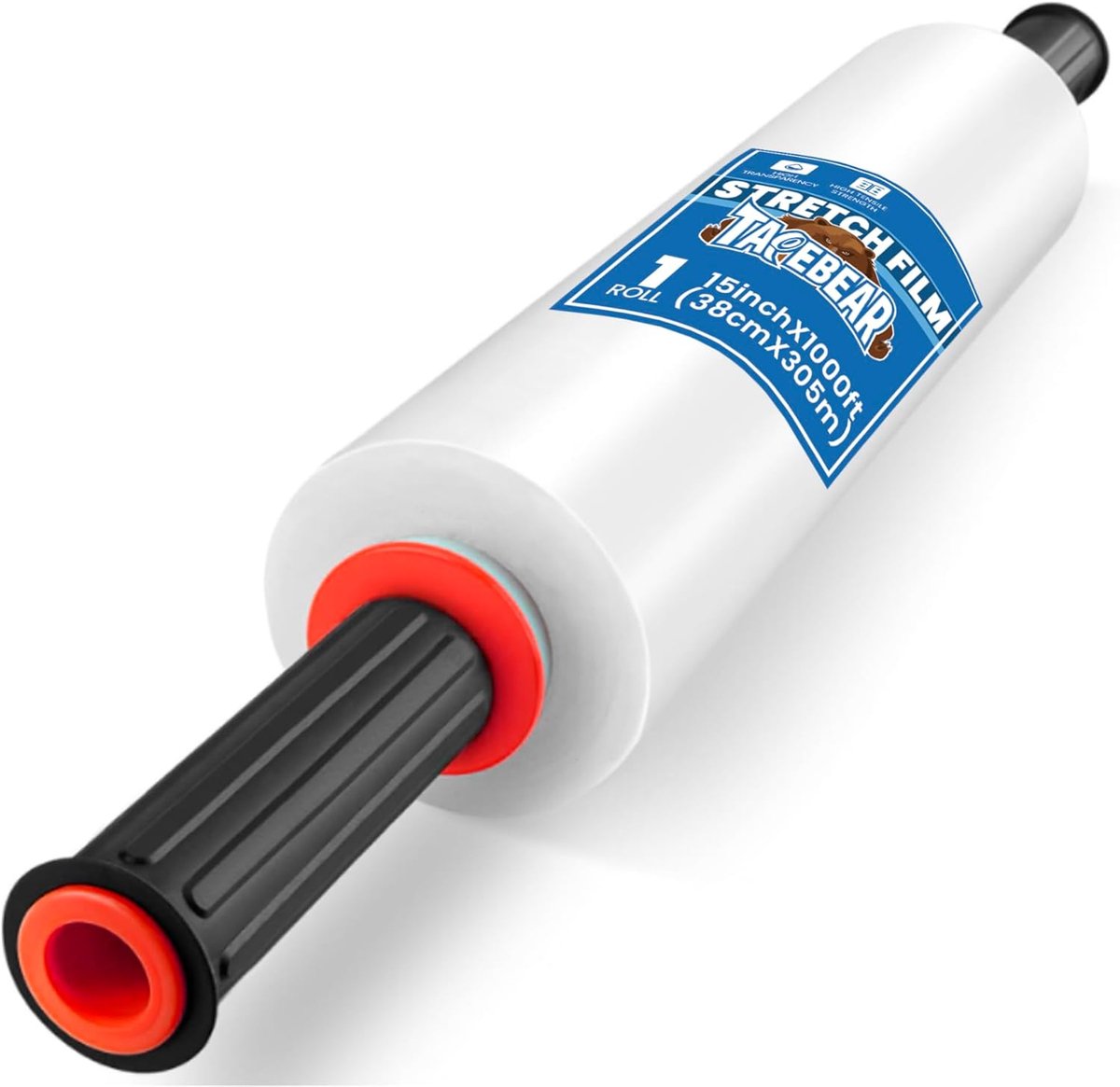 Stretchfolie 380mm x 305m - Zware kwaliteit 20mu - Waterdicht en vochtdicht - Ideaal voor verhuizing - ShopVlot