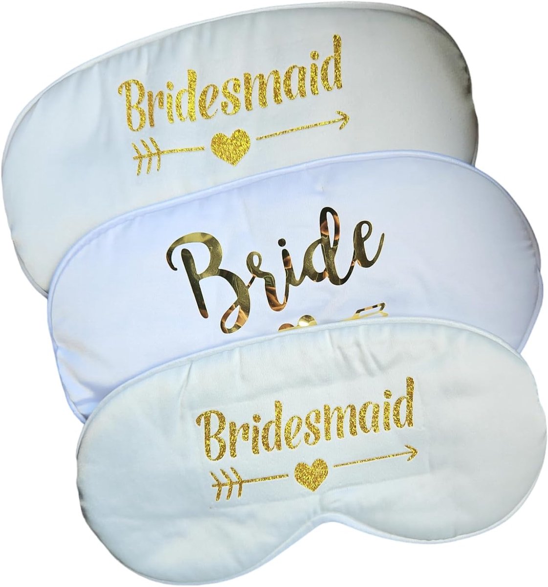 Bridal Mask Set - Gouden Slippers - Bruid en 5 Bruidsmeisjes - Comfortabel voor Wellness - ShopVlot