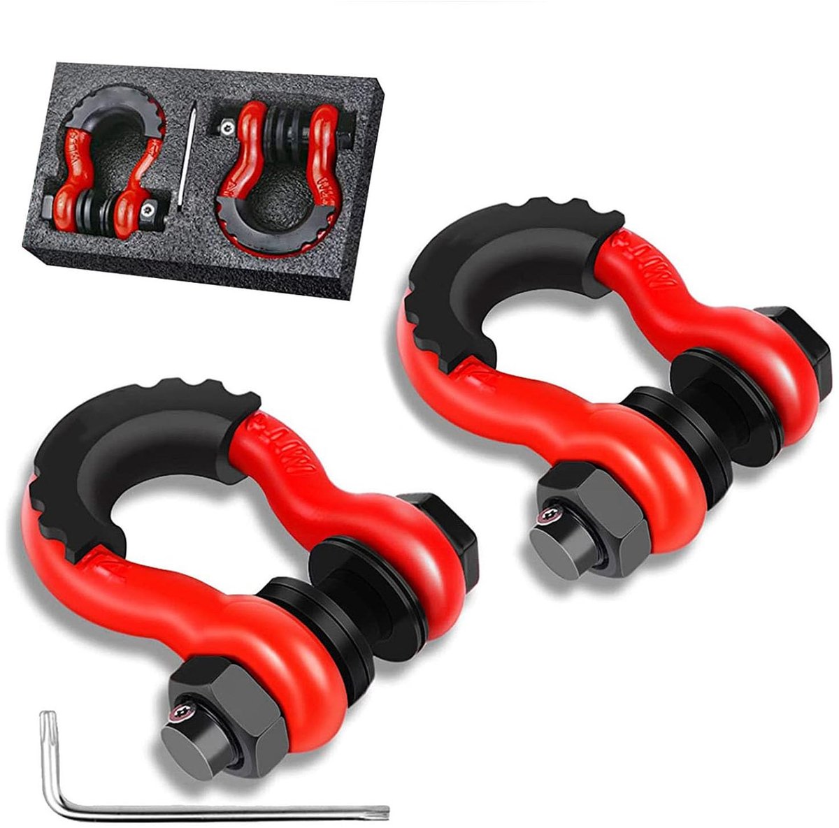 Trailer D-ring sluiting 3/4" - 2 pack - zwaar staal - 4,75 ton trekcapaciteit - ShopVlot