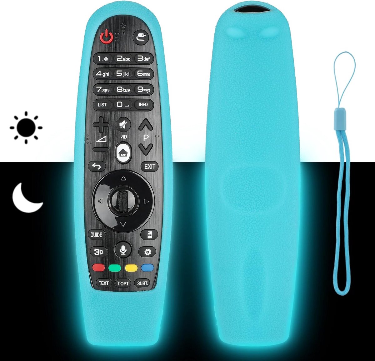 Afstandsbediening Hoes Compatibel met LG - Siliconen - Schokbestendig - Bescherming tegen verlies - ShopVlot