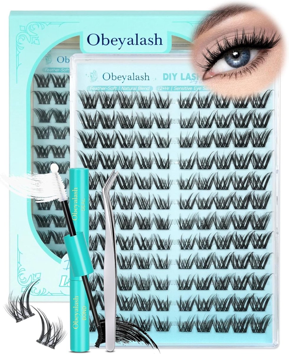Wimperset Fox Eye Clusters - 120 Stuks - Individuele Wimperclusters - Dramatische Look - DIY Toepassing - ShopVlot