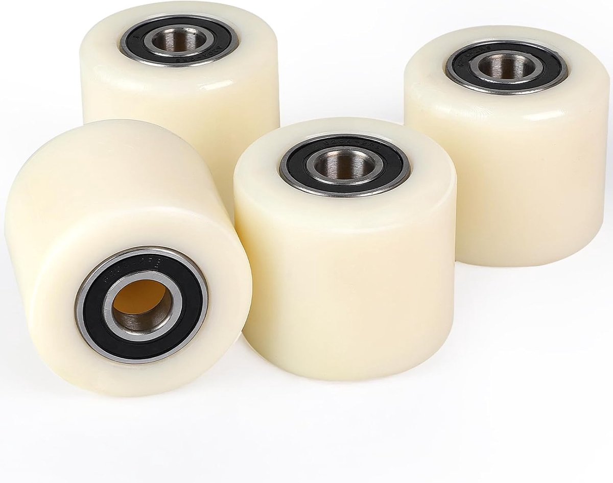Lifting truck wielen 80 x 70 mm - nylon met dubbele kogellagers - max belasting 600 kg - ideaal voor zware lasten - ShopVlot
