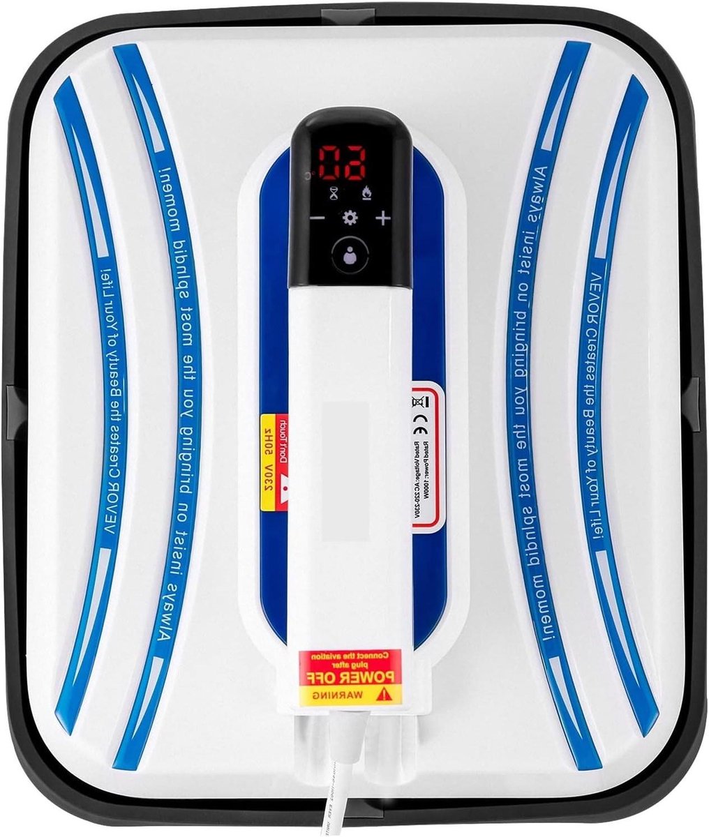 Drukpers Machine - Hittepers Transfer - Textiel Bedrukken - Dubbele Verwarmingselementen - 30 x 25 cm - Blauw