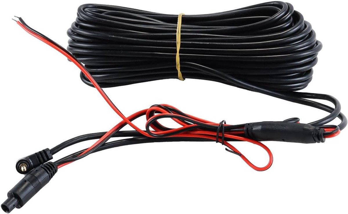 Dashcam kabel 15 m - 4-pins verlengkabel - 2,5 mm mannelijke stekker - ideaal voor achteruitrijcamera - ShopVlot