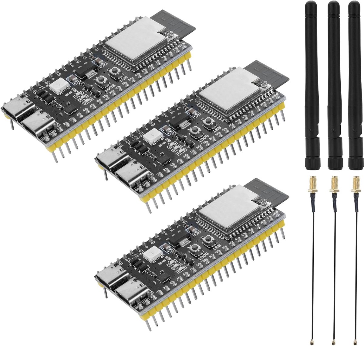 ESP32-S3 ontwikkelingsboard - IPEX-aansluiting - inclusief antenne - ideaal voor IoT-projecten - ShopVlot