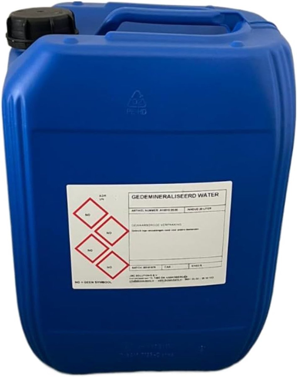 Demi Water - 20 liter - Kalkvrij water - Perfect voor strijken - ShopVlot