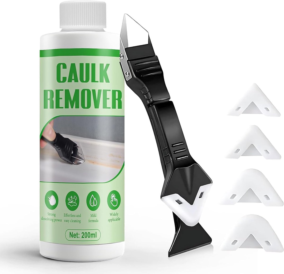 Silicone verwijderaar - krachtige oplosmiddel - voor snel verwijderen van oude silicone - ideaal voor badkamers - ShopVlot