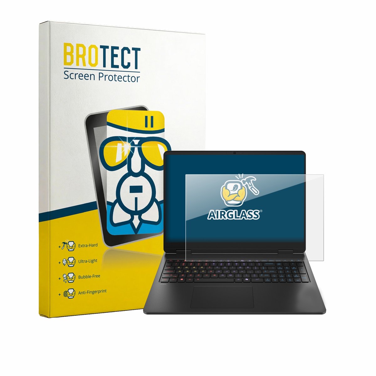 Screenprotector voor HP HyperX Omen 16 Beschermglas transparant