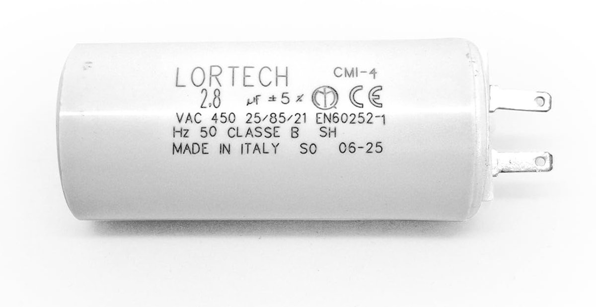 Capacitor 2.8 μF - Ø 25 x 56 mm - CE & IMQ gecertificeerd - Ideaal voor 6 Nm rolluikmotoren - ShopVlot