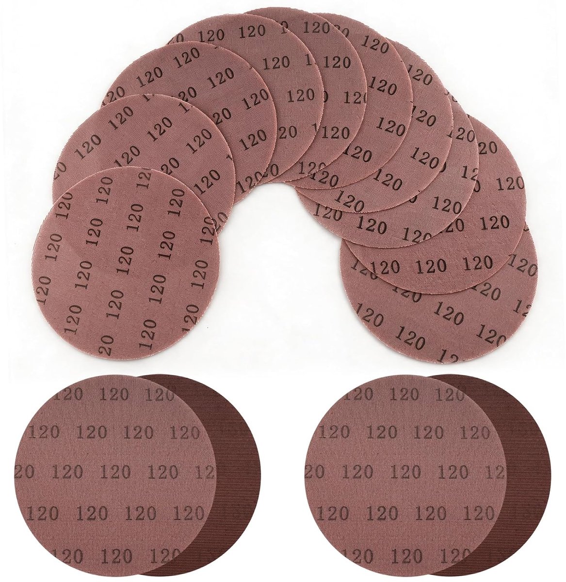 Schuurpapier 225 mm - Klittenband - Korrel 120 - Voor wandschuurmachines, 30 stuks - ShopVlot