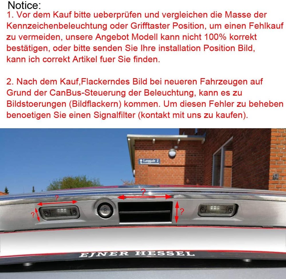 Achteruitrijcamera 1280x720 Pixels - Nachtzicht - Waterdicht - Parkeerhulp voor Mercedes-Benz - ShopVlot