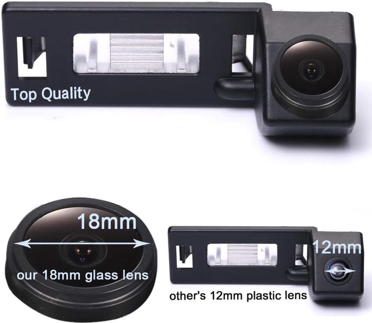 Achteruitrijcamera Audi A1 A5 A6 - Hoogwaardige kleurcamera - 170 graden kijkhoek - Verbeterde parkeersupport - ShopVlot