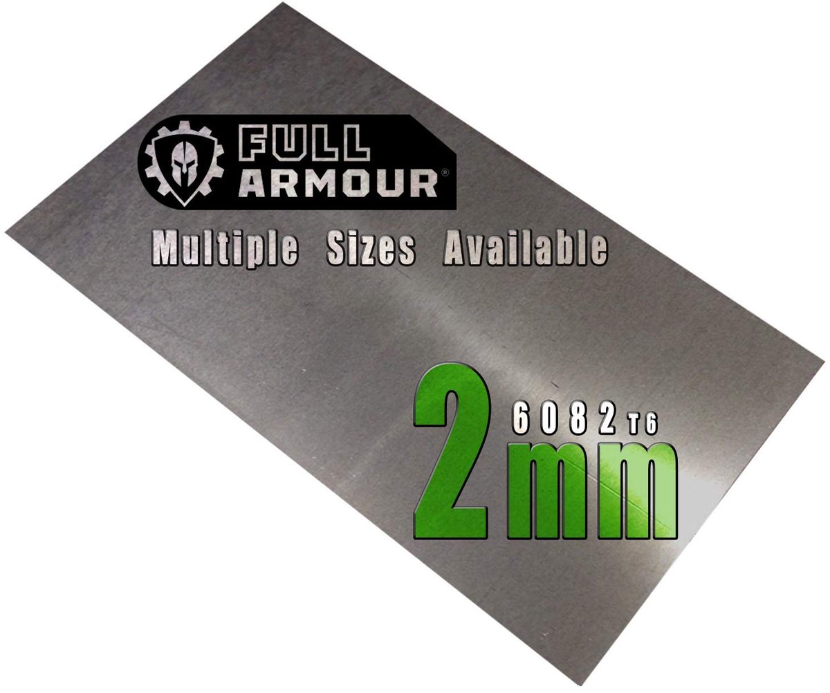 Aluminium plaat 150mm x 250mm - 2mm dik - 6082T6 - perfect voor constructie - ShopVlot