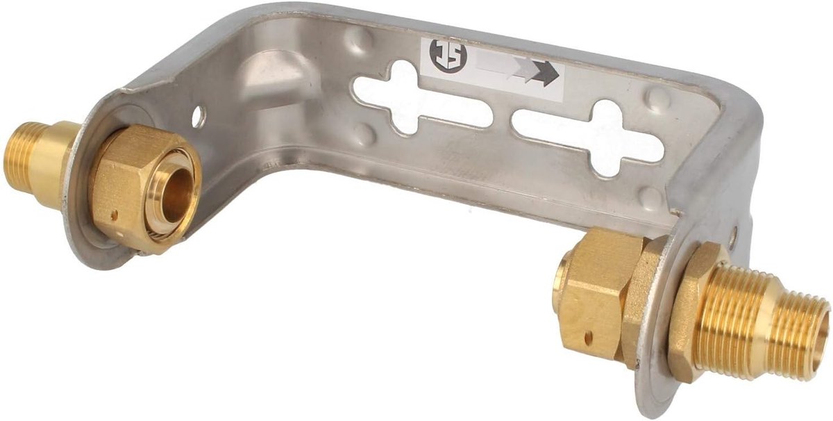 Watermeterbeugel 110 mm - RVS - Vaste montage - Geschikt voor watermeters - ShopVlot