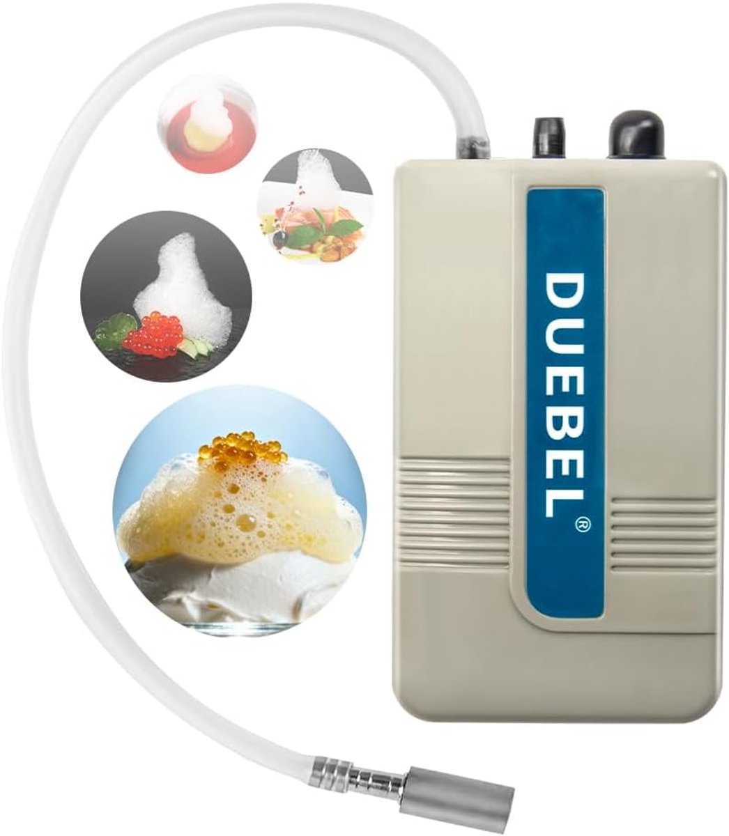 Schuimgenerator moleculaire gastronomie - roestvrijstalen luchtsteen - draagbaar - ShopVlot