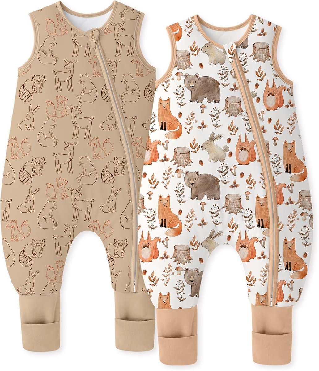 Babyslaapzak 90 cm - 1,5 TOG - Katoen - Zacht en comfortabel met voetjes - SnelShoppen