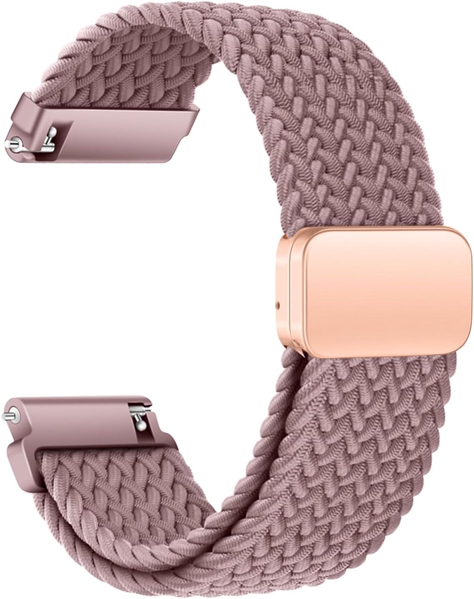 Nylon band 20 mm 22 mm - verstelbare magnetische sluiting - elastisch en comfortabel - perfect voor slimme horloges - SnelShoppen