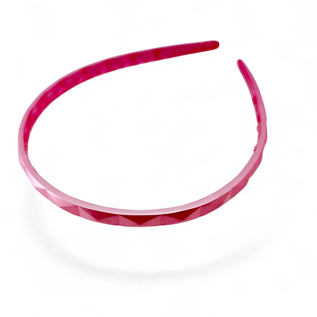 Franse elastische haarband - sterk en flexibel - roze
