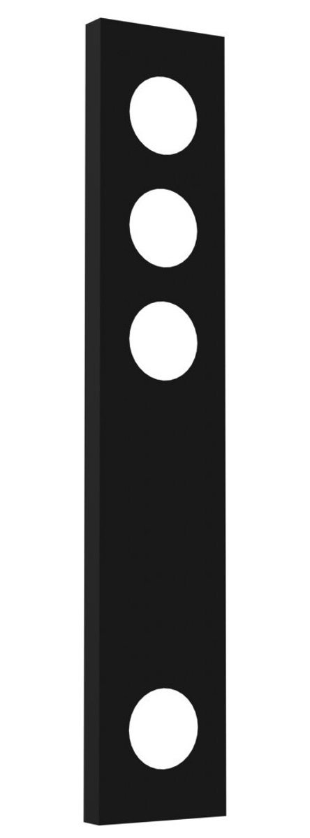 Nysit Cover hanglamp met 4 lichtpunten, wit stalen frame, hoekig sharp corner design, collectie Premium