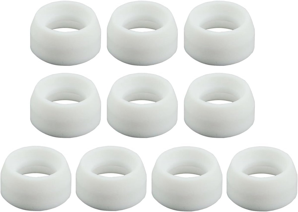 TIG-lasbrandergasket 18CG - Pack van 10 - Geschikt voor QQ300 PTA DB SR WP 17 18 26 - Voor optimale isolatie - ShopVlot