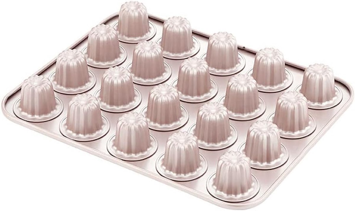 Caneles bakvorm 20 holtes - carbon staal - anti-aanbak - perfect voor Franse gebakjes - ShopVlot