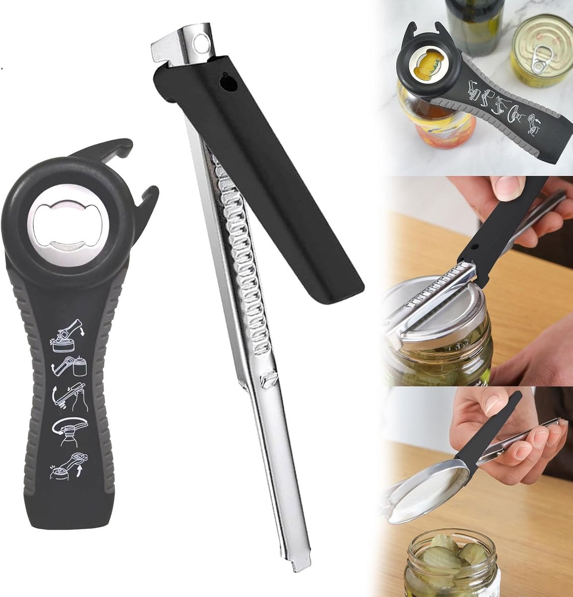 Potopener voor artritis - 2 stuks - antislip flesopener - makkelijk openen voor ouderen - ShopVlot