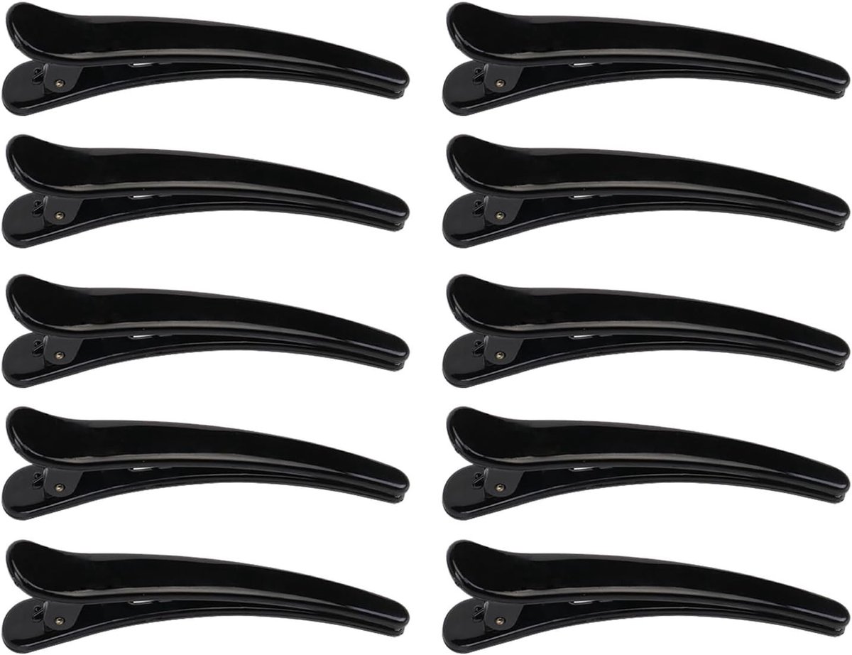 Haarsectieclips 10 stuks - Niet-slip Duckbill Clip - Lichtgewicht Plastic - Voor Stylen en Secties - ShopVlot