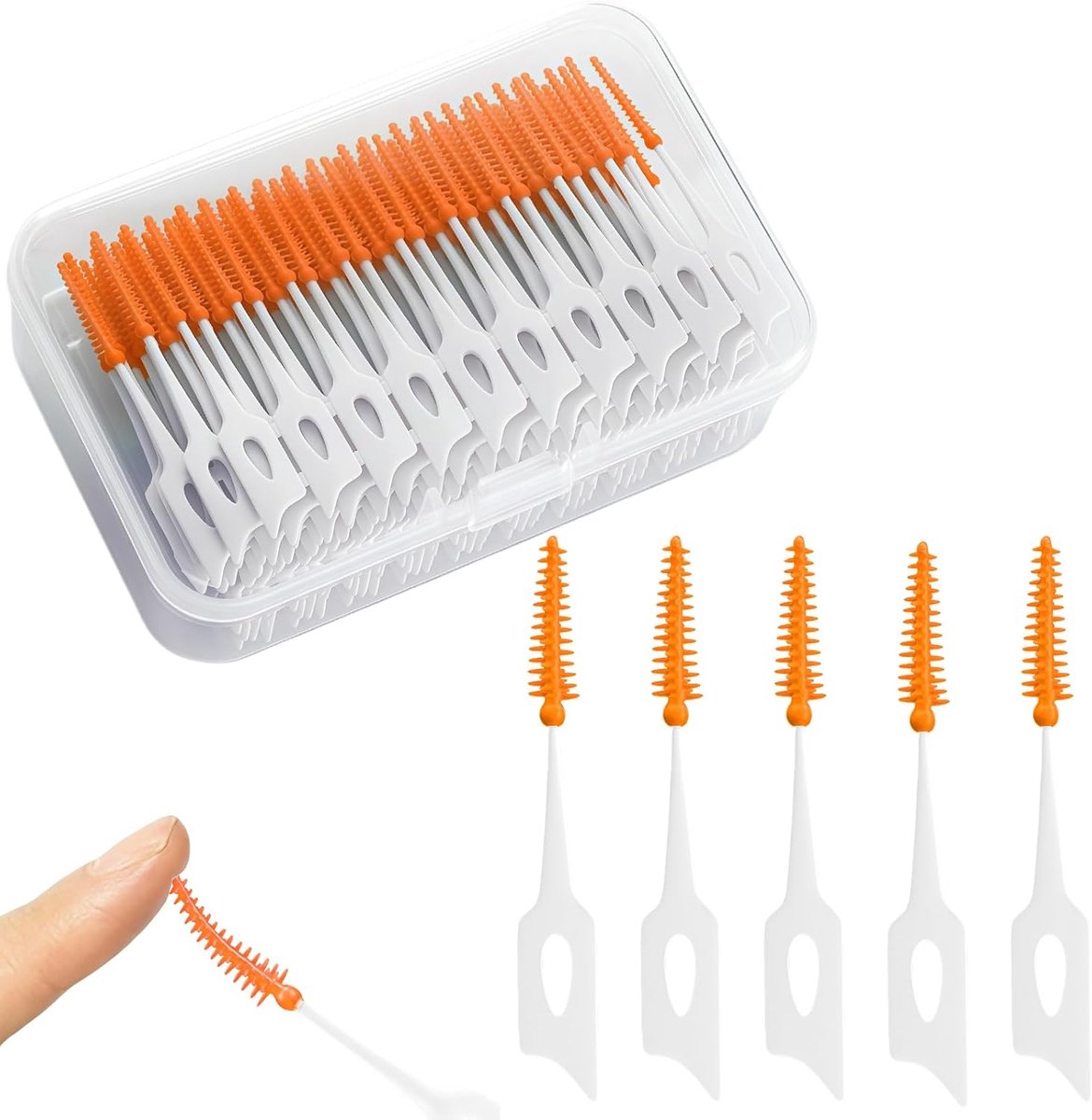 Interdental borstels 240 stuks - silicone - speciaal voor orthodontie - optimale mondhygiëne - ShopVlot