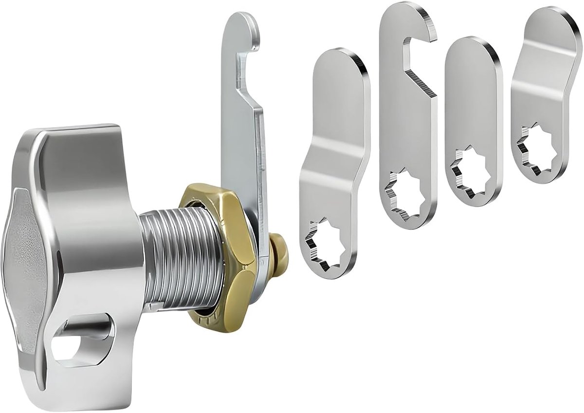 Draadloze Deurslot 16 mm - Universele Lock voor Metalen en Houten Kasten - Veilig en Praktisch - ShopVlot