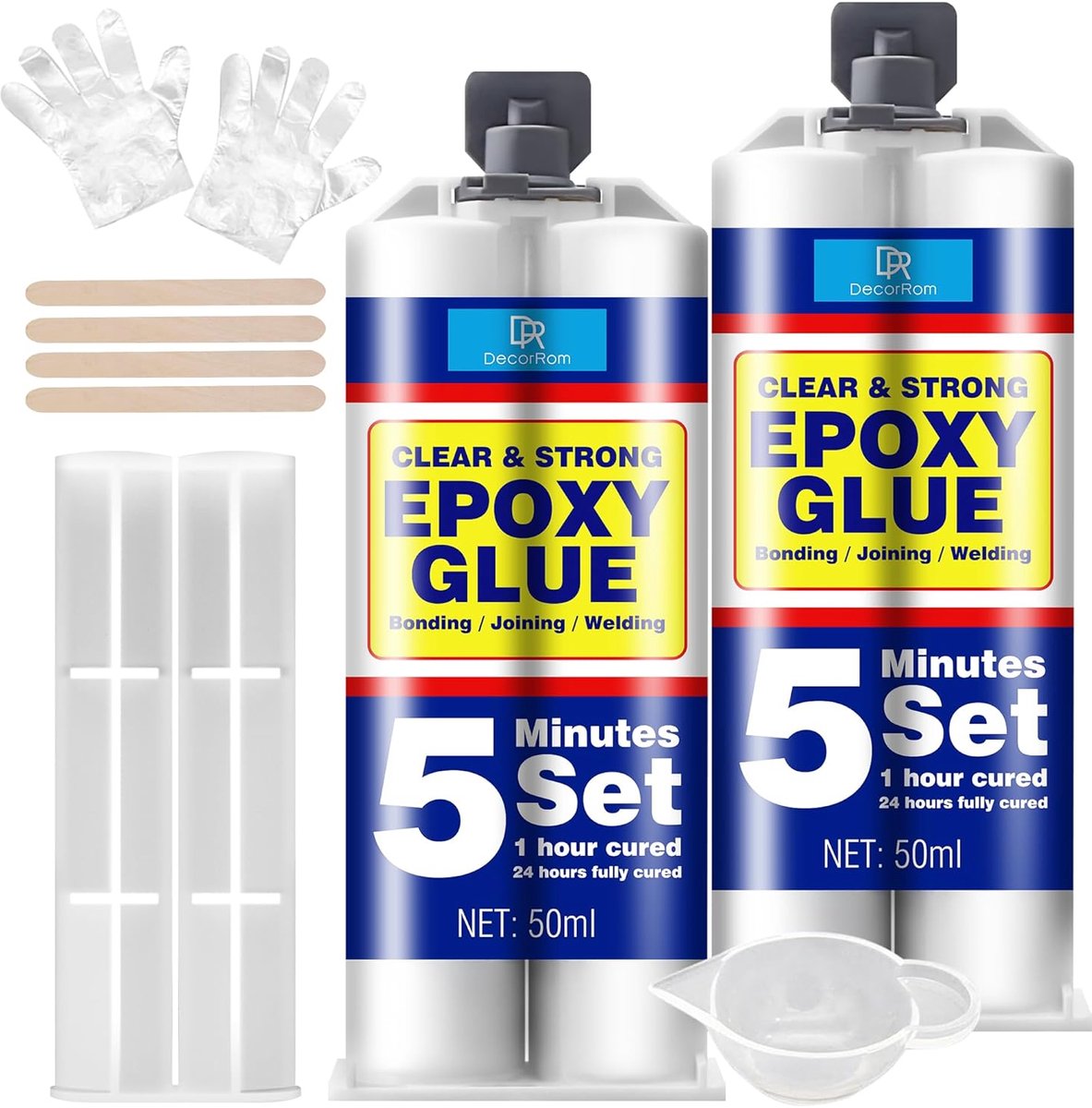 Epoxy lijm 100 ml - 2-componenten - extra sterke epoxy - snel drogend in 5 minuten - ShopVlot