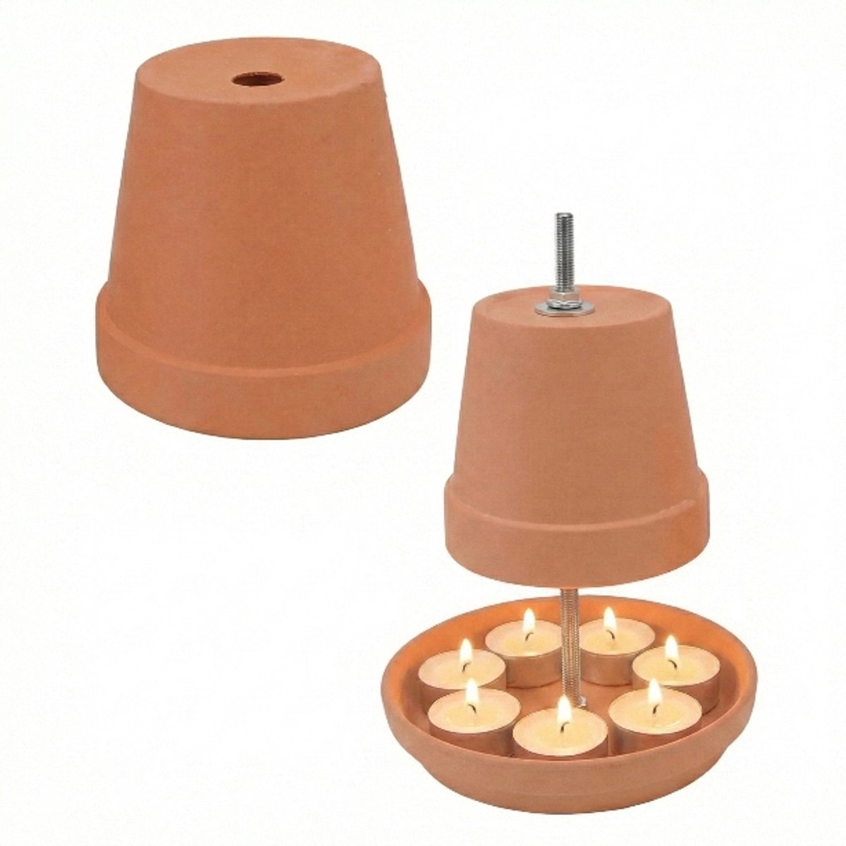 Keramische Waxinelichtjes Warmer - Camping, Tuinhuis, Kas