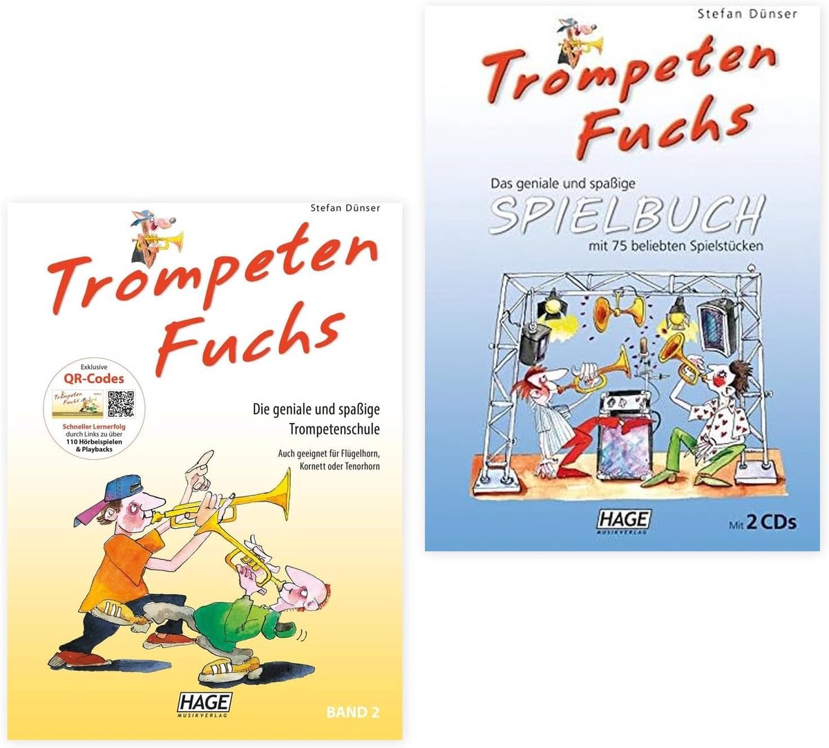 Trompet Fuchs Band 2 en speelboek - inclusief microvezel polijstdoek - voor voortdurende muzikale vooruitgang - ShopVlot