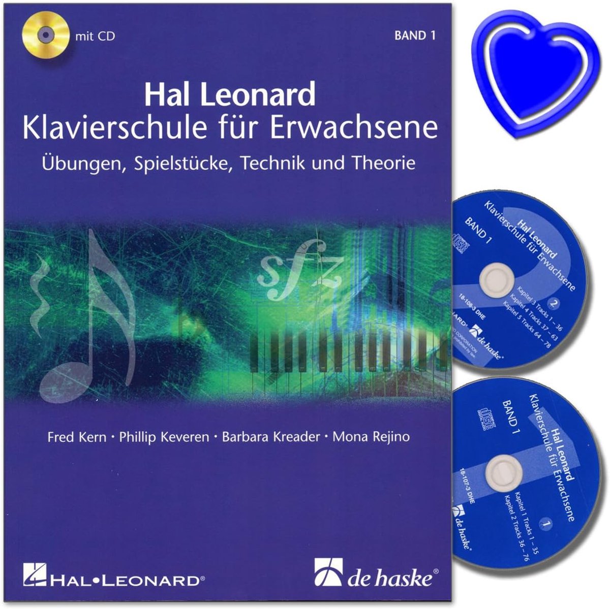 Piano school voor volwassenen - oefeningen en techniek - met 2 cd's - leer piano spelen met plezier - ShopVlot