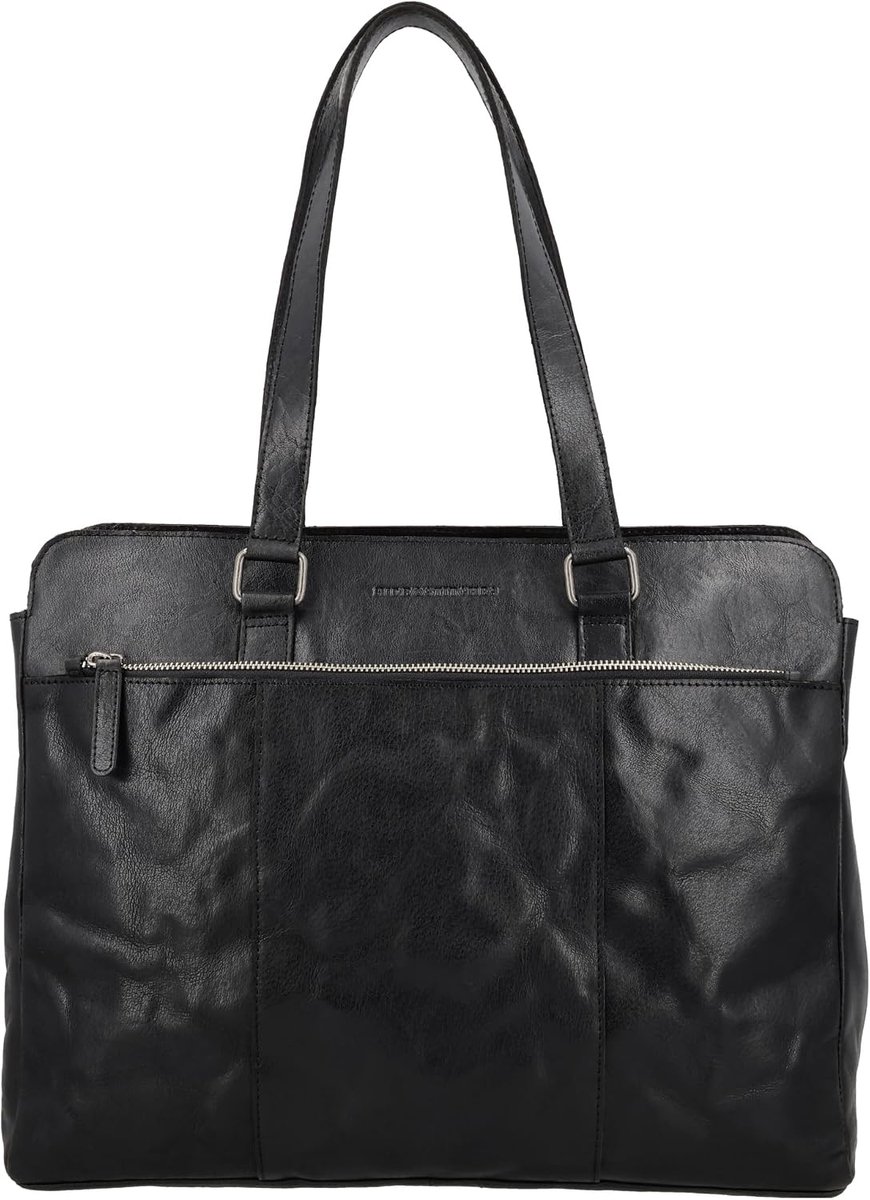Laptoptas 15.6 Inch - Echt leer - Elegante werk- en handtas - Perfect voor zakelijke kleding - ShopVlot