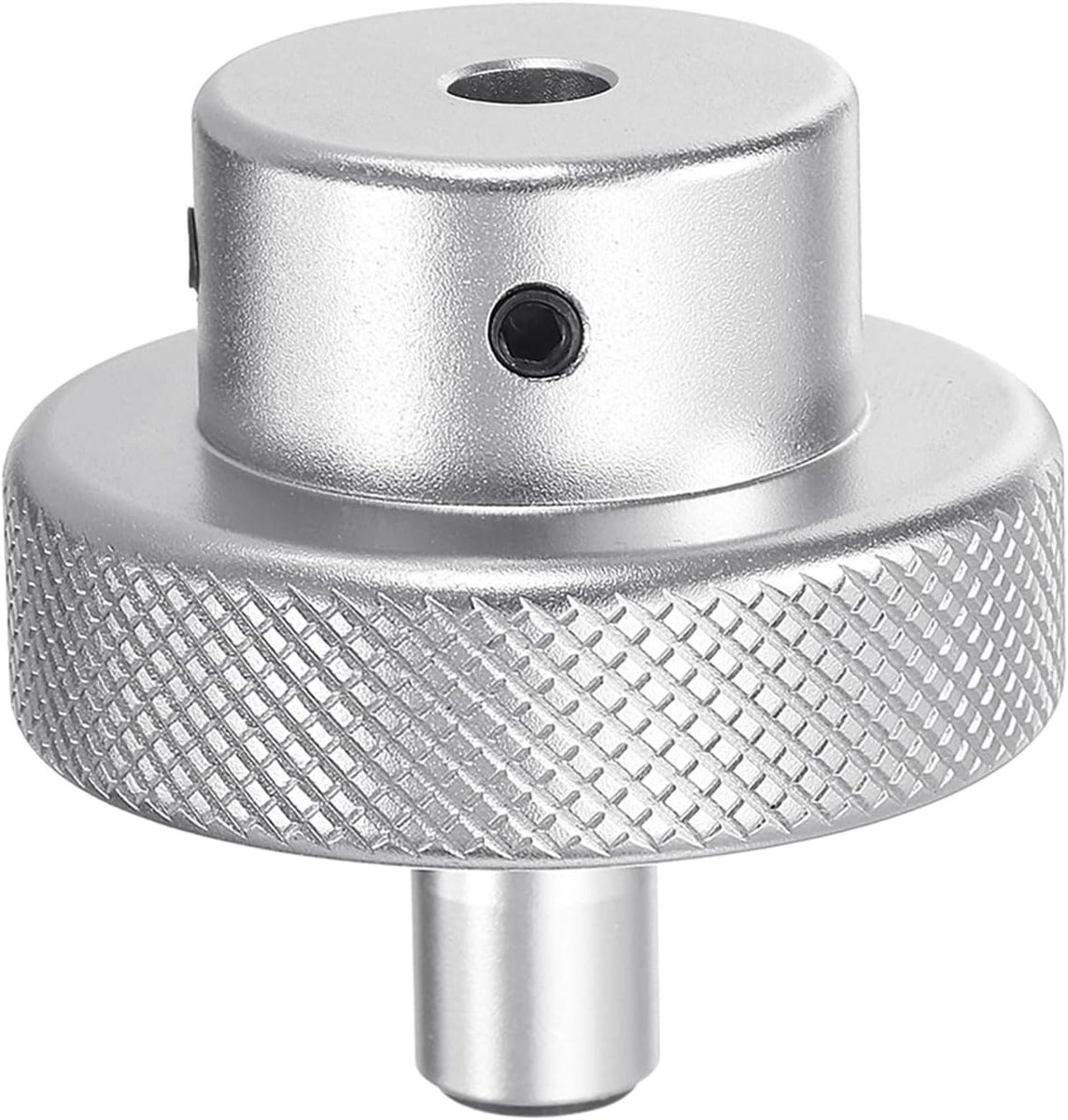 Aluminiumlegering handwiel 40 mm OD 5 mm boring draaiknop draaigreep aluminium freesmachine handwiel met moersleutel en 2 stuks schroeven, zilverkleurig