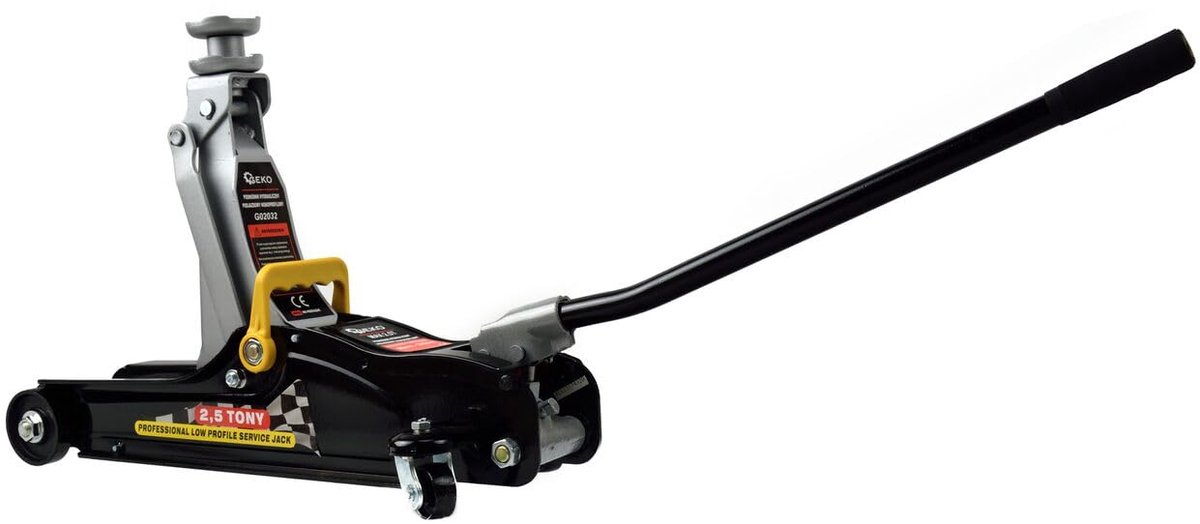 Garage trolley 2.5T - laag profiel - zwart - ideaal voor onderhoud - SnelShoppen